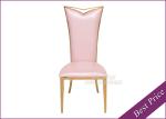 Stainless Steel Leather Dining Chairs Gold Frame For Wedding Party (YS-7)
