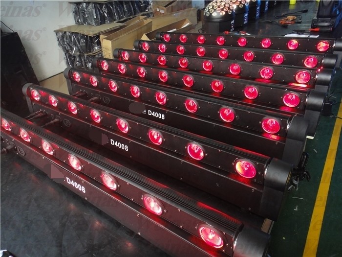 8pcs 10W RGBW 8 Pixels 4in1 Led Beam / 8 Eyes Bar Moving Light Stage LED Moving Head Light Night Events