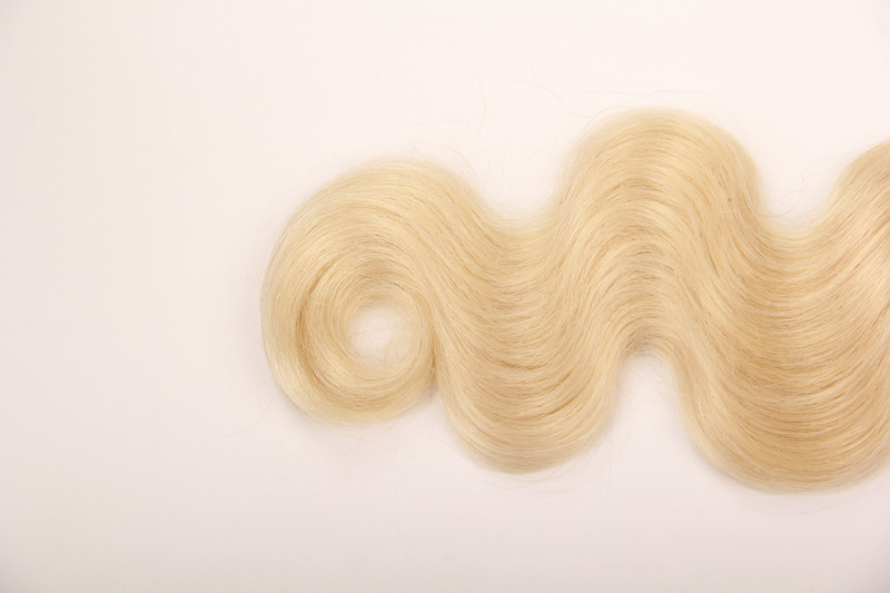 Double Weft No Shed Can Be Permed Aligned Cuticles Body Wave brazilian remy hair blonde