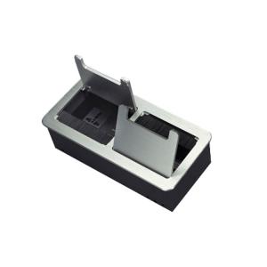 Wholesale Aluminum Cable Cubby Box Conference Table Connectivor Silver Color from china suppliers