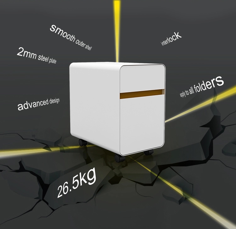 ISO9001 3 Drawer Office Filing Cabinets 0.4mm To 1.2mm