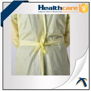 Wholesale Pink Disposable Isolation Gowns 115x137CM PP+PE Gown With Long Sleeve from china suppliers