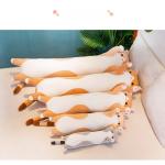 Long Strip Kawaii Cat Pillow , Cotton Filled Cat Plush Pillow 50 - 150CM