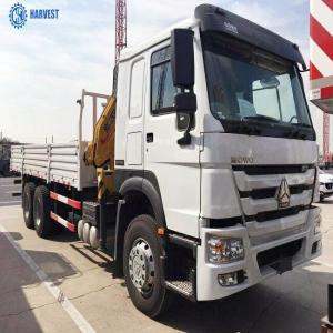 Wholesale Sinotruk Howo 6x4 371hp 6.3 Ton Knuckle Boom Truck Mounted Crane from china suppliers