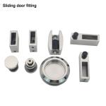 80-120kg Load Bearing Frameless Sliding Glass Door Hardware for Bathroom