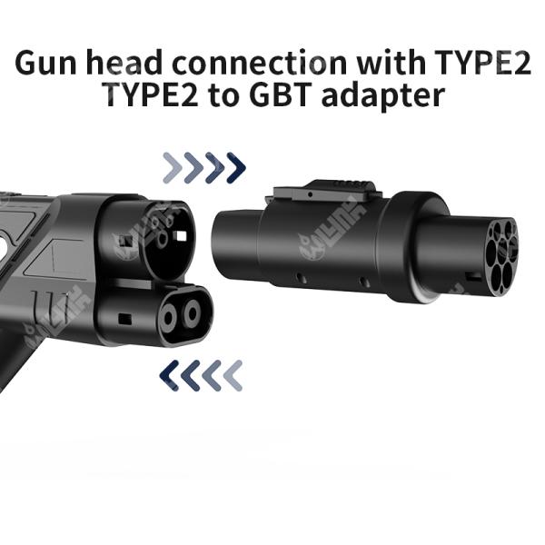 Olink Connector EV Charger Type2 to GBT Adapter AC 32A Adapter for Id4 Id6 Type2 to GBT Adapter