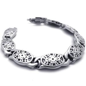 Wholesale High Quality Tagor Stainless Steel Jewelry Fashion Men's Casting Bracelet PXB023 from china suppliers