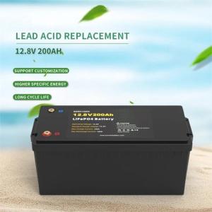 Wholesale Solar LFP Rechargeable Deep Cycle Battery 12V 200Ah Cell Energy Battery Pack from china suppliers