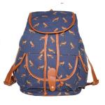 Women's School Swallow Backpack Fox Bag Girl's Owl Backpack Canvas Shoulder