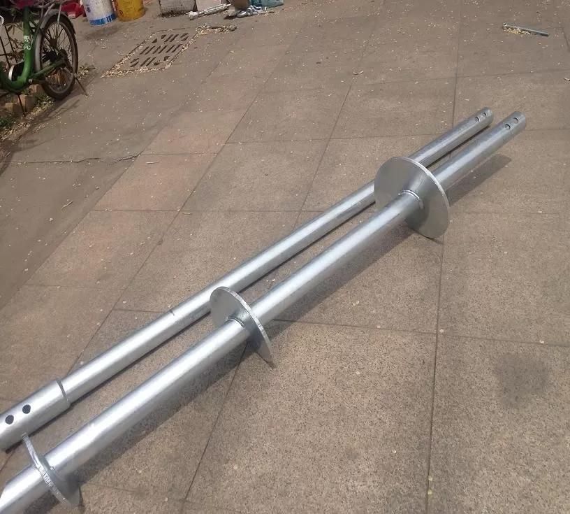 Prefabricated Galvanized Ground Screw Piles For House Ground Foundation