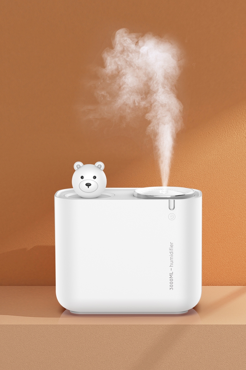 3000ML Dual Spray Ultrasonic Atomizer Large Capacity Home Office Air Humidifier Cool Mist Maker
