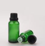 Green Essential Oil Cosmetic Glass Bottle 5g 15g 20g 30g 100g With Tamper Proof