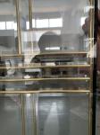 No Welding Decorative Leaded Glass 1200 X 2300mm Brass Caming Arts And Crafts
