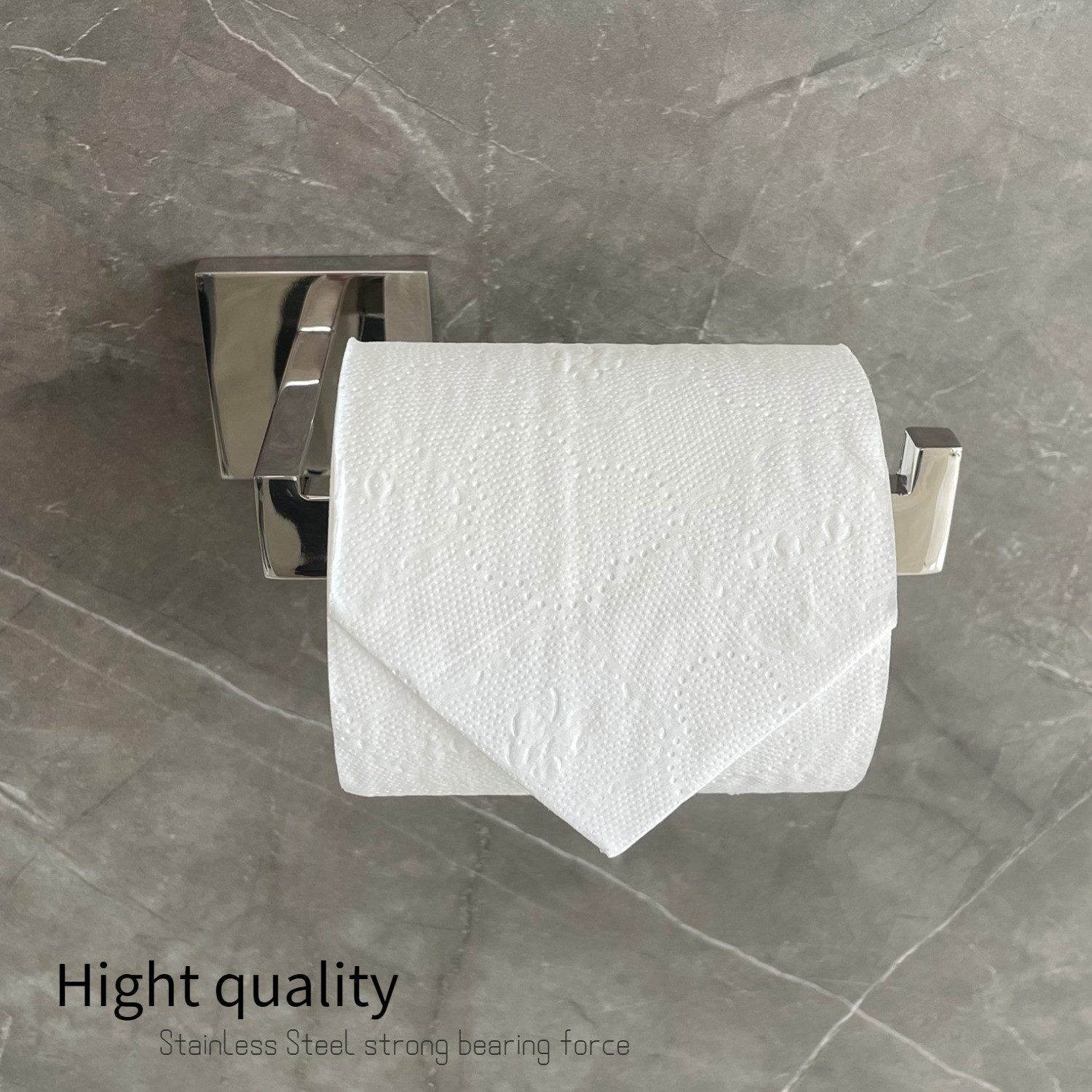 Sus304 Toilet Tissue Paper Roll Wall Mounted Customizable Towel Plate Holder