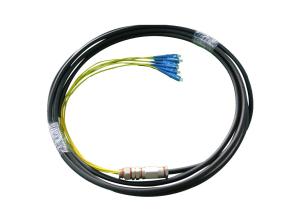 Wholesale 4cores Waterproof Fiber Optic Pigtail with SC UPC connectors , black Cable from china suppliers