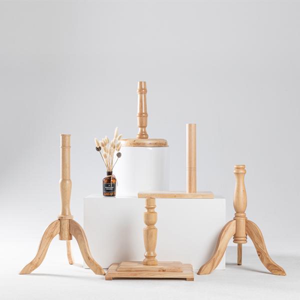 Square Mannequin Stand Base Bracket Solid Wood Clothing Display Accessories