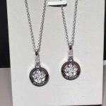 brand jewelry diamonds necklace in 18 kt pink gold Also available in white and
