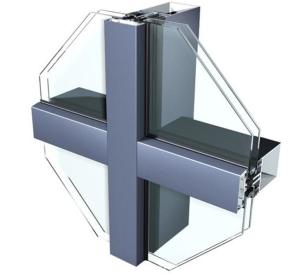 Wholesale 6060 T4 Solid Oxidation Thermal Break Ventilation Aluminum Curtain Wall Profile from china suppliers