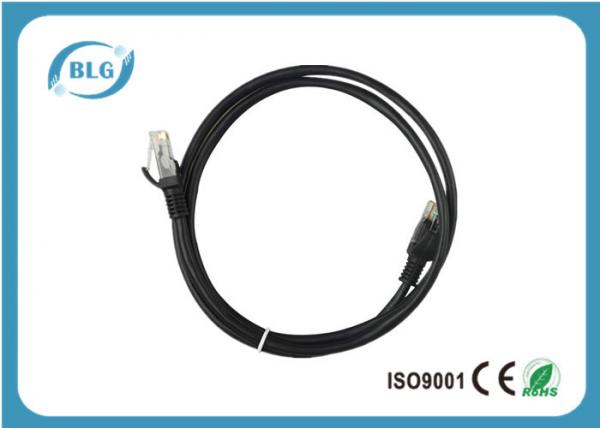 Quality Copper Cat5e / CAT6 UTP Ethernet Patch Cable RJ-45 Black Color 8P8C 50U Male for sale