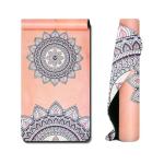 Personalized Custom Print Foldable Travel Suede Yoga Mat Eco Friendly Fitness