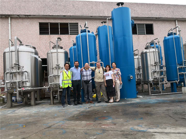 100LPH Deionized Water Filtration System Carbon Steel Material Ion Exchange