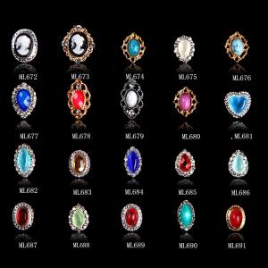 Wholesale nail jewelry opal 3D Alloy Jewelry Nail Art Tips Decoration ML672-691 from china suppliers