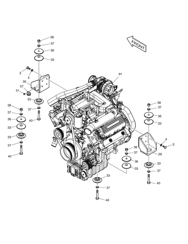 DX480 DX500 DX520-9c Doosan Engine K1000527C K1000527E
