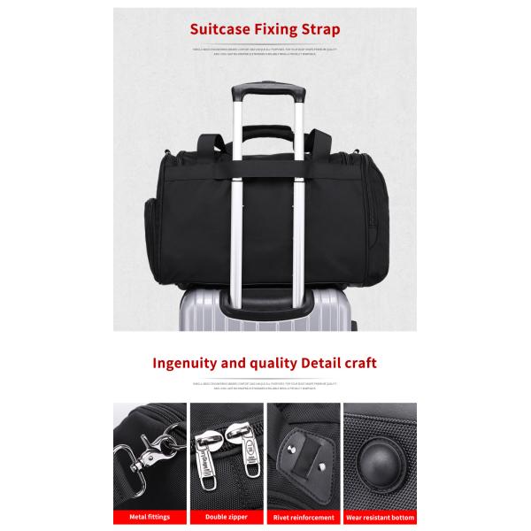 Anti Scratch 100l Duffle Bag Gym Sports Bag With Shoe Compartment Customized