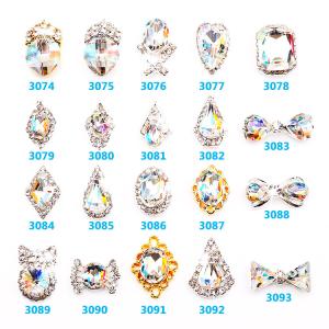 Wholesale Hot NEW Wholesale Alloy Jewelry 3D Nail Art Jewelry Nail rhinestones Sticker Supplier Number ML3074-3093 from china suppliers