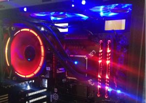 Wholesale low noise 12v 120*120*25mm Red Ring LED PC Case Fan from china suppliers