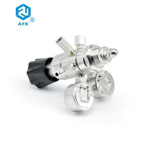 Wholesale Adjustable High Pressure Dual Stage Pressure Regulator With Gauge Ball Valve Relief Valve from china suppliers