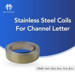 Laser Cut Waterproof Brush Gold 201 Fabricated Stainless Steel Letters