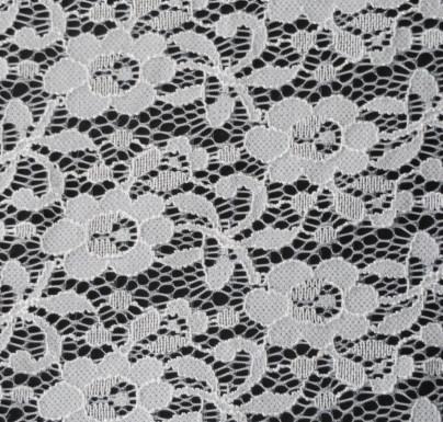 Fashion Garment Elastic Lace Fabric Eco Friendly AZO Free Dyeing