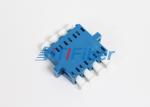 Quad LC Single Mode Fiber Optic Connector Adapters For Telecommunication