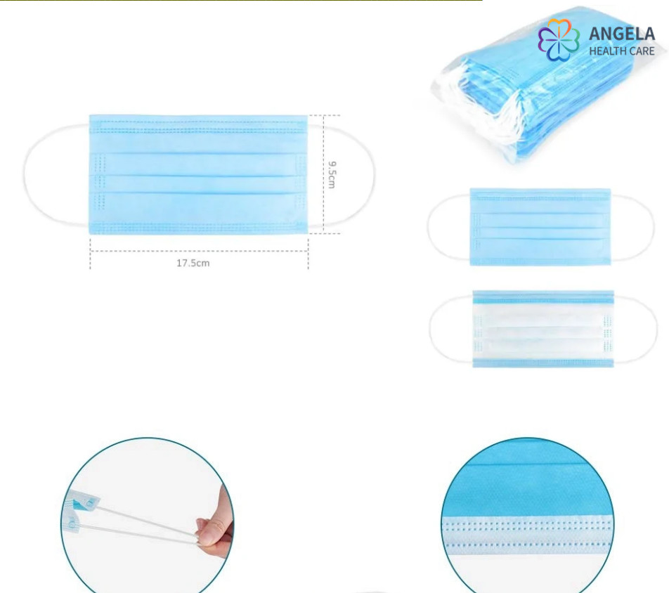 Medical Protective Disposable Face Mask Factory Certificated with Ce FDA ISO13485