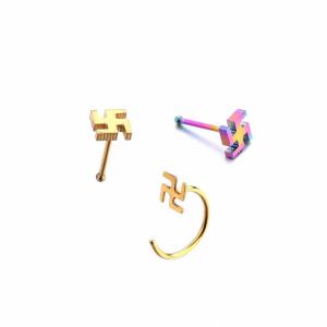 Wholesale Fashion body piercing jewelry gold plated nose stud on hot sale from china suppliers