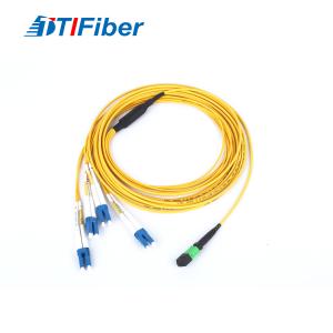 Wholesale 12 Core Singlemode G657A Fiber Optic Patch Cord MPO LC OFNR Fan Out from china suppliers