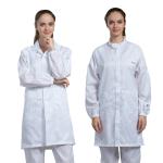 Cleanroom Dustproof Anti Static Garments ESD Workwear 5mm Grid