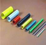 Colourful Hollow Fiberglass Tube Smooth Treatment Fiberglass Mortar Tube