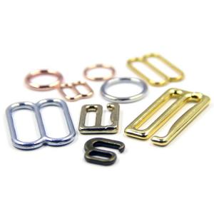 China Niris Lingerie High Quality Swimsuit Metal Ring Metal Zinc Alloy Bra Adjuster And Slider Wear Buckle on sale