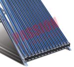 20 Tubes Heat Pipe Thermal Solar Collector Flat Roof Assembly For Room Heating