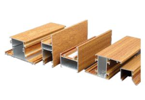 Wholesale Customized Wood Finish Aluminium Profiles For Aluminium Glass Windows And Doors Frame from china suppliers
