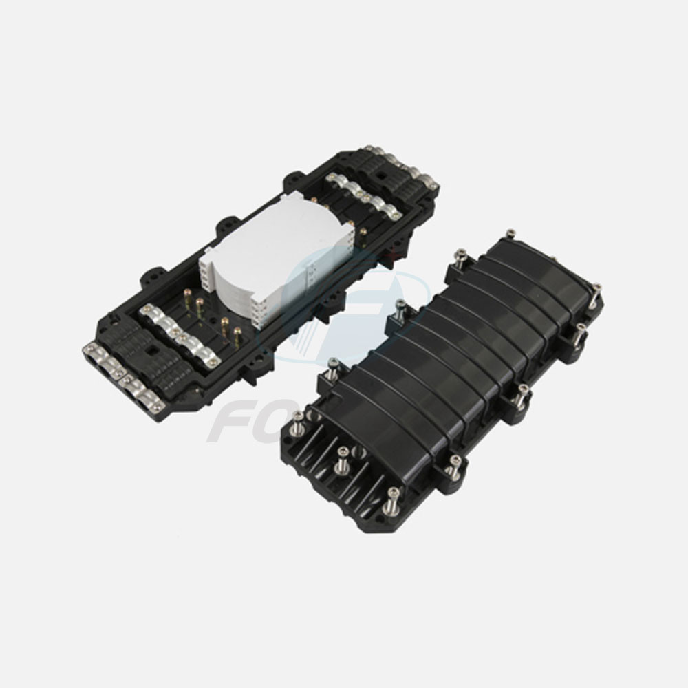 Outdoor Waterproof Fiber Optic Splice Closure 96C 120C 144C 4 Inlet 4 Outlet