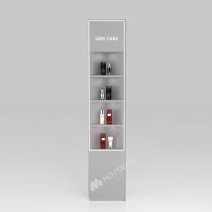 Wholesale GDR01-BZ-09 Retail Display Column with Grey Over-Oil Board and LED Strip Lights for Fashion Boutiques from china suppliers