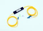 1x2 Dual Windows Fiber Optic Coupler , FBT Splitter With LC UPC 2.0mm Connector