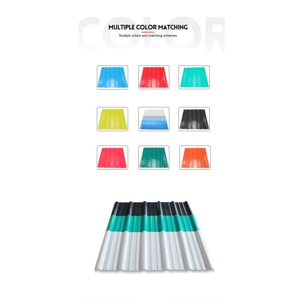 UPVC Spanish Roof Sheet 1.5mm-2.8mm Thickness Traditional Design