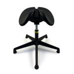 Anti Static Black PU Leather Chair Customized Logo Office Lab Chairs With Wheels