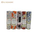 Custom Printed Pulp Paper Tube Round Kraft Packaging Box For Tea Coffee Candy