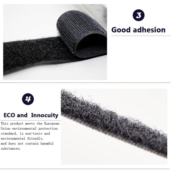 High quality self adhesive tape hook and loop fastener tape for clothes