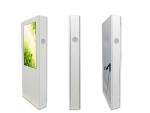 White 43" Outdoor Digital Signage Displays Waterproof LCD Standing Kiosk